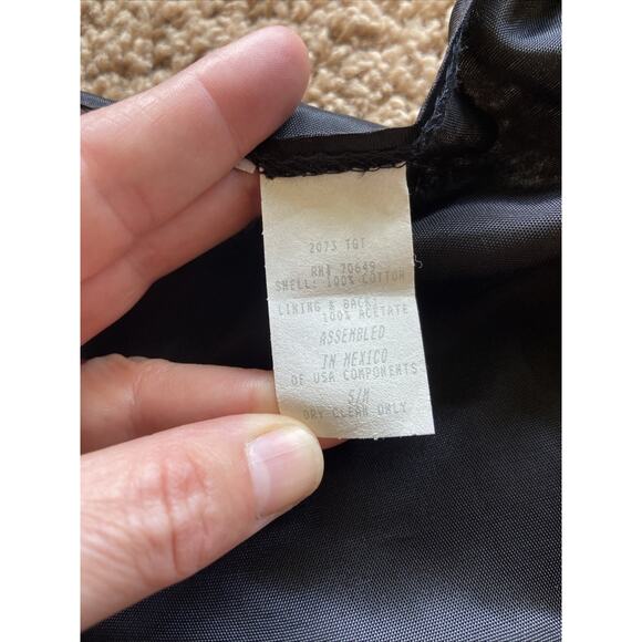 Vintage VTG Sostanza Christmas Holiday Holly Floral Plaid Vest Small/Medium - Picture 9 of 11